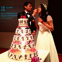 Warli theme Wedding Cake