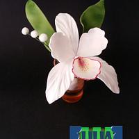 Gumpaste Orchid