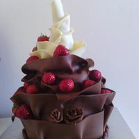 chocolate wrap cake