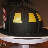 Fireman Helmet Cake