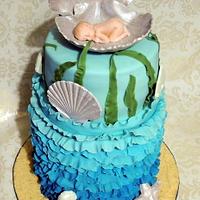 Under the Sea Baby Shower Cake