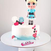 LOL Surprise Alice in Wonderland Cake