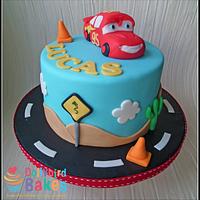 Car's themed cake