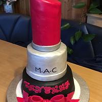 Mac Lipstick cake