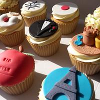Bride & Groom Story Cupcakes....