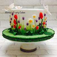 Spring flowers cake! 