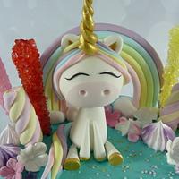 Unicorn Rainbow Drip Cake