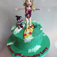 Lucy - Surfing Birthday Cake 
