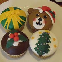 christmas cupcakes selection