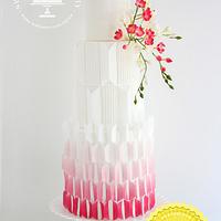 Modern Geometric Cake Modern Geometric Cake