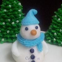 Christmas Special Snowman Cake