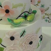 Wedding Cake based on Cloud Story Invitation