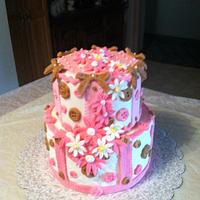 Buttons and Bows Cake