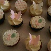 Girly cupcake toppers