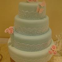 Elegant lace Wedding Cake