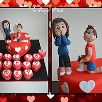 Engagement / Proposal Cake
