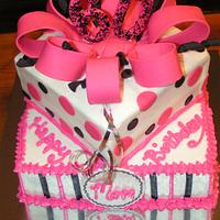 Pink and Black gift boxes