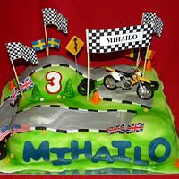 Moto cross cake