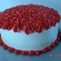 Red & White Cake