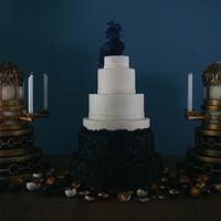 Byzantine Bas Relief Wedding Cake