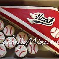 Baseball cake with Logo