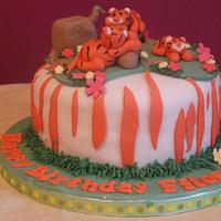 Tiger Themed Cake