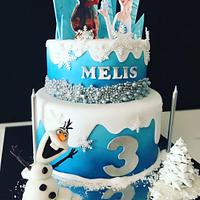 Frozen Elsa & Olaf Cake