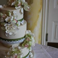 Orchid Wedding Cake.