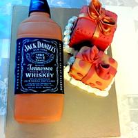 Jack Daniel's and gifts Cake