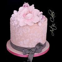 Lace Engagement cake