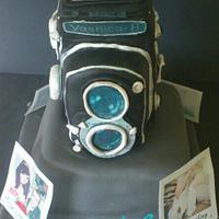 My first camera cake for the hubby! 