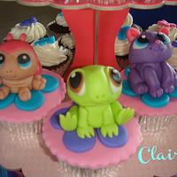 Littlest Pet Shop theme cupcakes