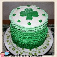 6" Shades of Ireland - Ombre cake