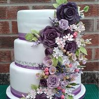 Floral Wedding cake