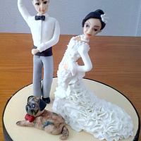 BRIDE AND GROOM FIGURES - SEVILLANOS