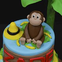 My Curious George Themed Cake