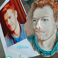 Chris Martin of Coldplay cookie