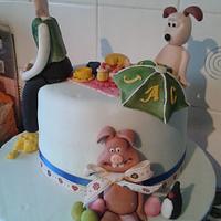 wallace and gromit cake