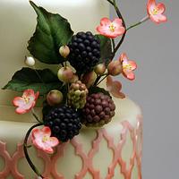 Morrocan Lattice Cake with Sugar Berries