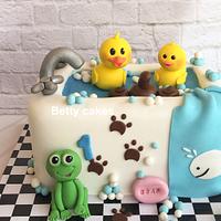 Bathtub baby cake 