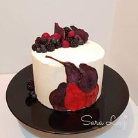 Pear and fruits cake