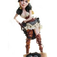 Lady Steampunk cake- Steam Cakes Collaboration