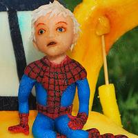 Spider-Man cake excavator