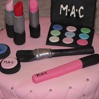 M.A.C. makeup cake