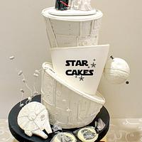 Star Wars wedding cake Vader and Amidala