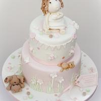 Baby Cara's Christening Cake