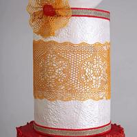Modern #elegant #indian bride#inspired#very elegant cake