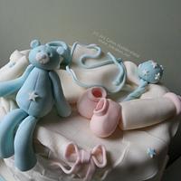 Gift Basket Baby Shower Cake