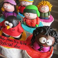 South park Characters Cupcakes
