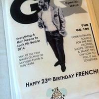 GQ Cover Birthday Cake